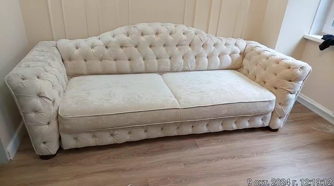 Замена обивки дивана на дому. Тушинская